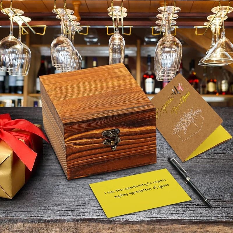 Whiskey Gift Set: Stones & Glass in Wooden Box