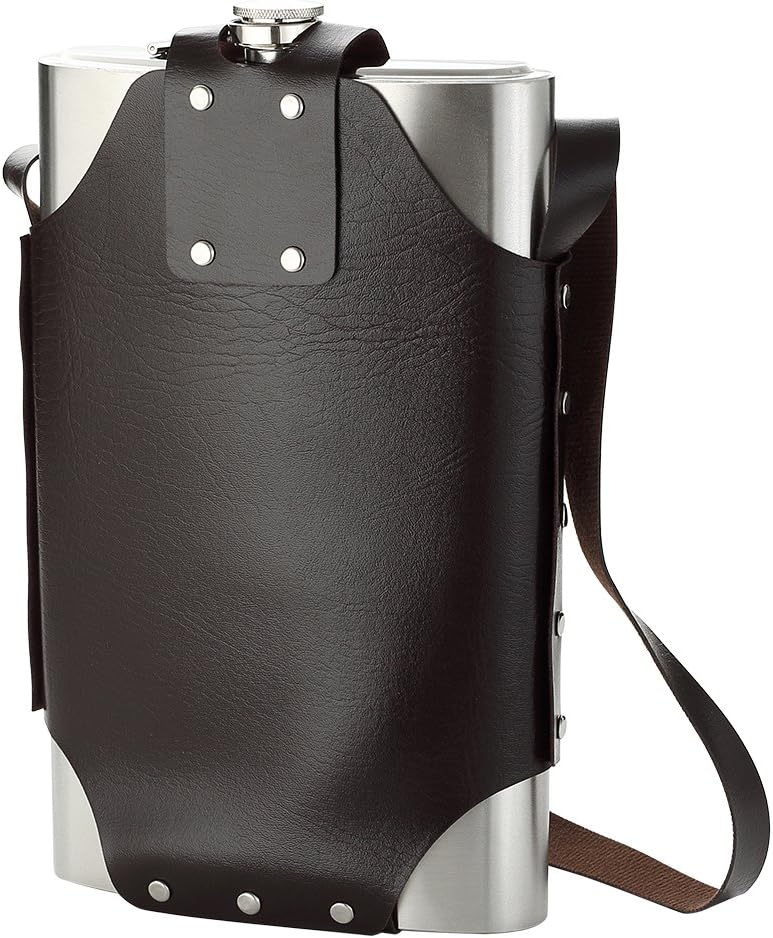 Stainless Steel 64 oz Silver Hip Flask