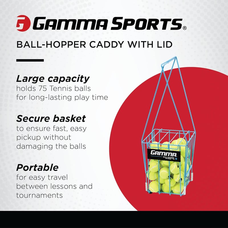 Tennis Ball Hopper with Wheels - Durable and Easy Assembly