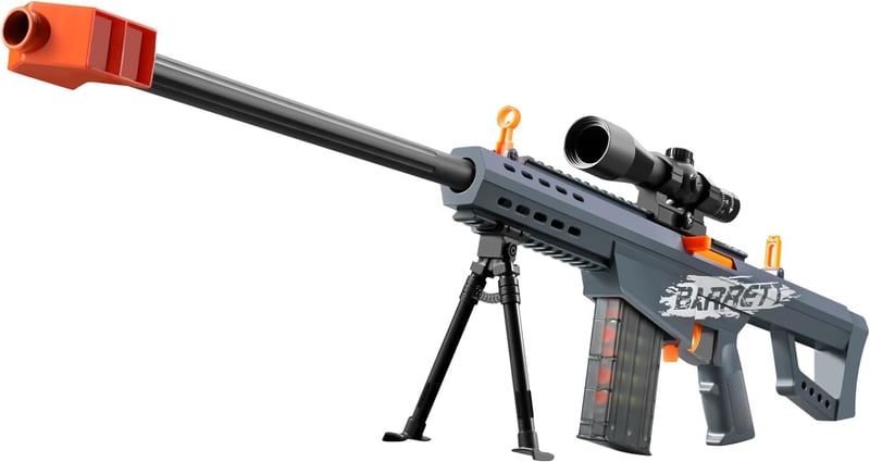 Toy Shotgun Blaster for Boys 8+ with Scope (Grey)
