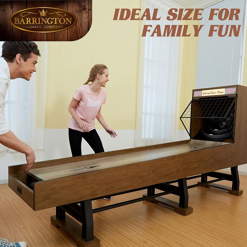 Family Game Room Roll and Score Table with Electronic Scoring
