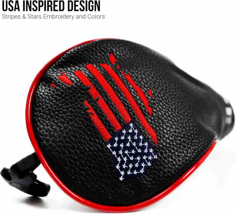 USA Golf Leather Head Covers for Drivers & Woods