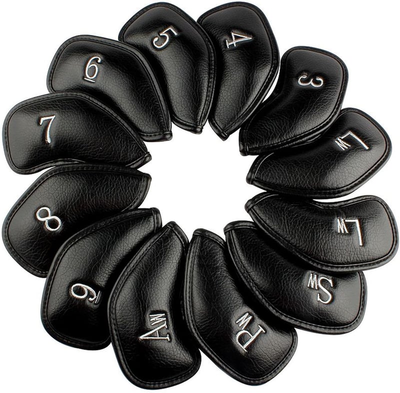 Custom Synthetic Leather Golf Iron Headcovers – 12pcs or 1pc