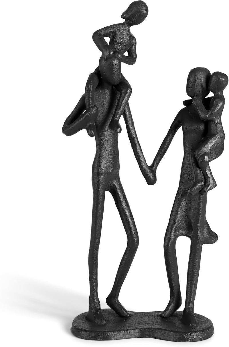 Wedding Anniversary Cast Iron Figurines for Couples
