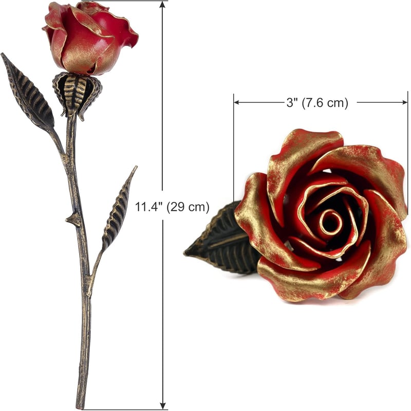 6th Anniversary Wrought Iron Rose Gift