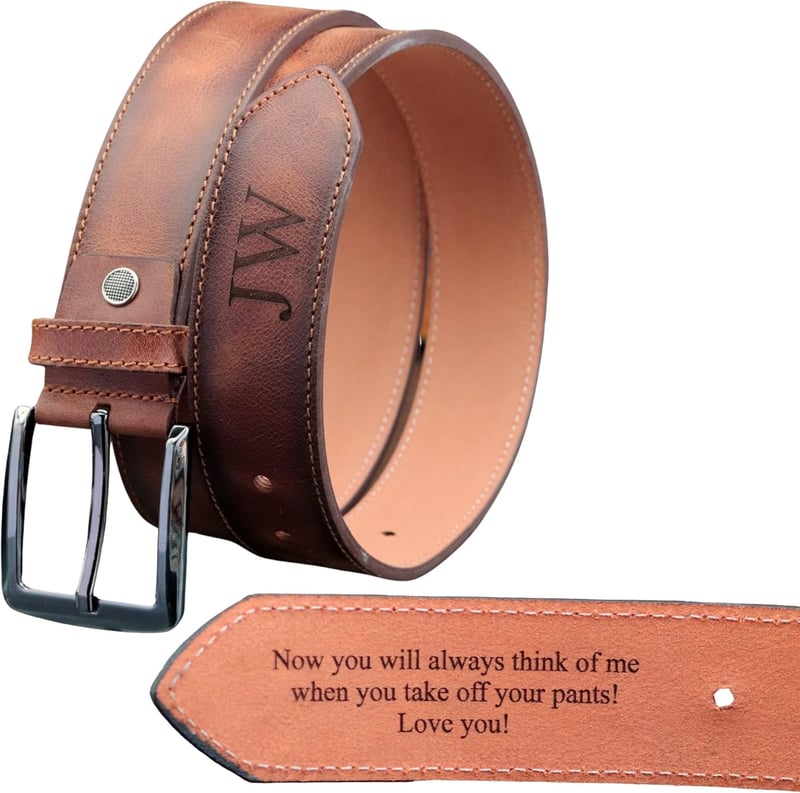 Anniversary Handcrafted Leather Belt for Men