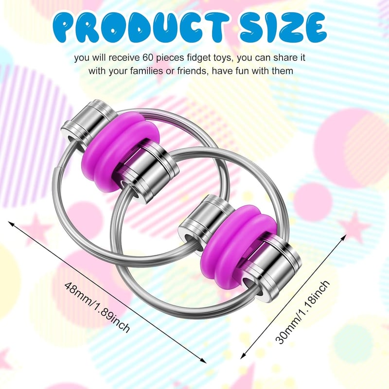 Bike Chain Fidget Toy Set - Stress Relief for Adults
