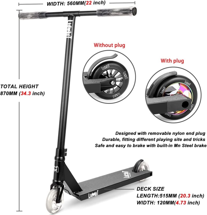 Professional Stunt Scooter for Ages 8+, Intermediate Riders