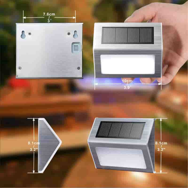 Outdoor LED Solar Lights, Waterproof Warm Glow, 2-Pack