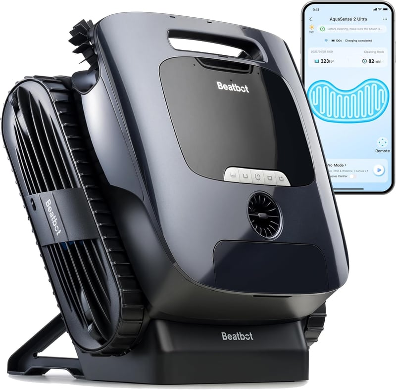 AquaSense Cordless Pool Vacuum Robot – Midnight Blue