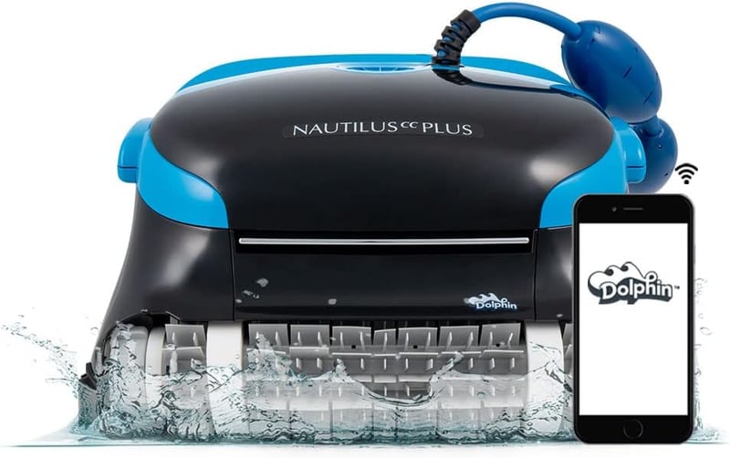 Dolphin Robotic Pool Vacuum, Wi-Fi Enabled, Wall Climbing