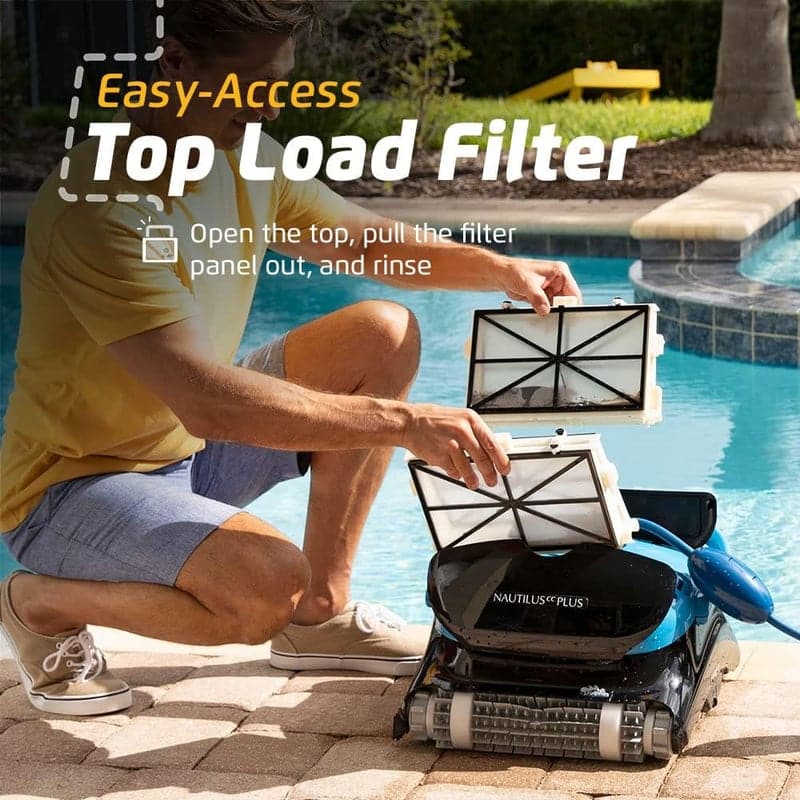 Dolphin Robotic Pool Vacuum, Wi-Fi Enabled, Wall Climbing