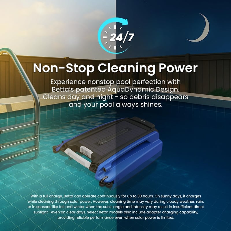 Solar-Powered Robotic Pool Skimmer with Twin Motors (Blue)