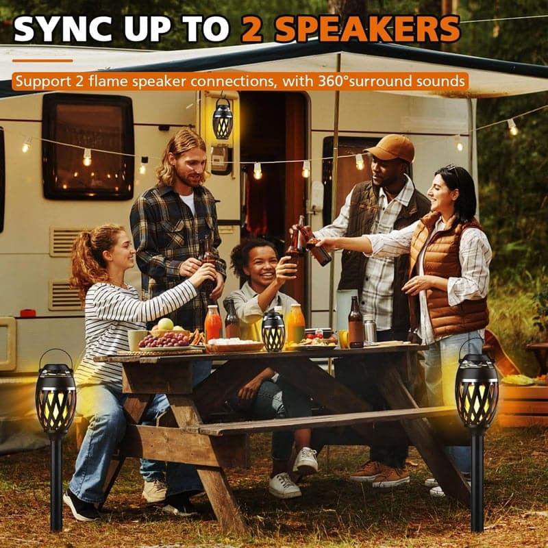 Birthday Outdoor Bluetooth Speaker, Waterproof with LED, 24H Playtime