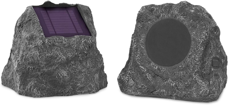 All-Weather Solar Bluetooth Rock Speakers