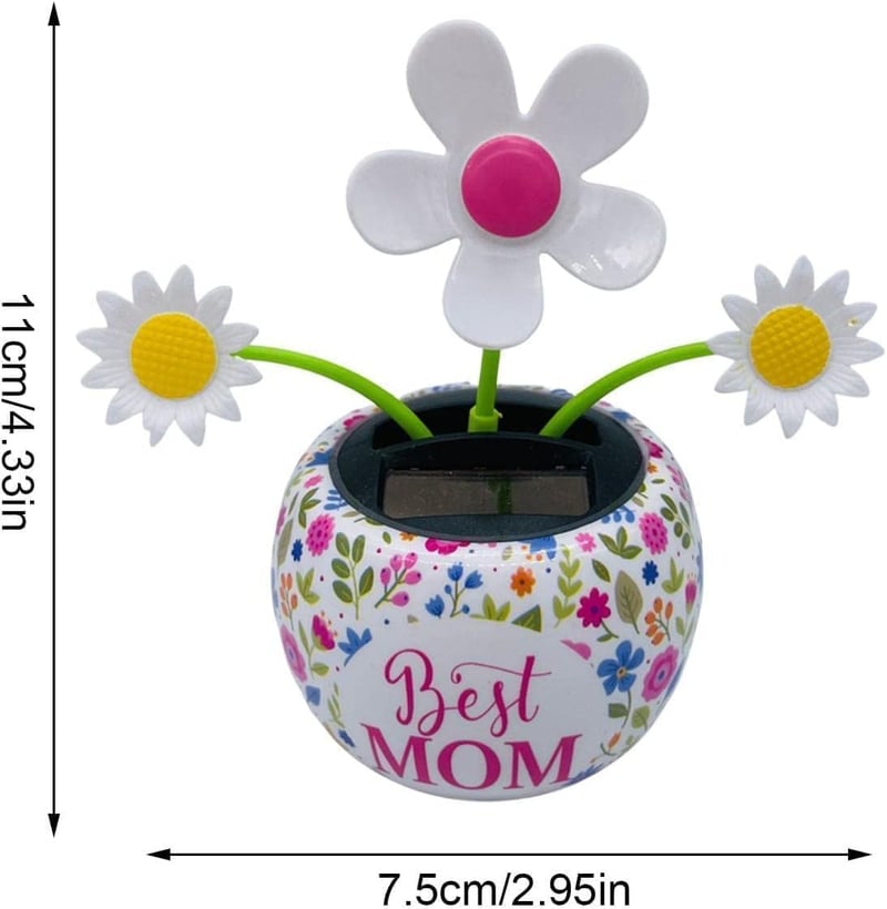 Solar Dancing Flower Dashboard Decor