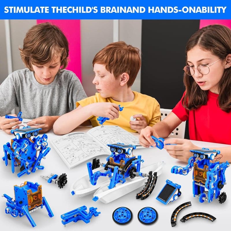 STEM Solar Robots Kit for Kids 8-12
