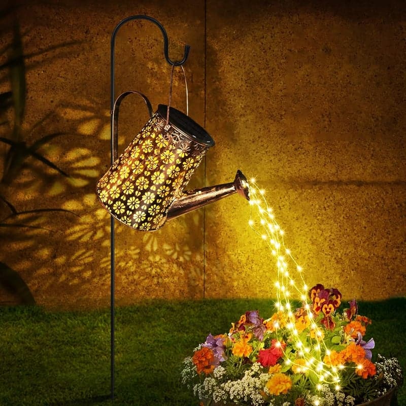 Solar Watering Can Lantern - Outdoor Garden Decor