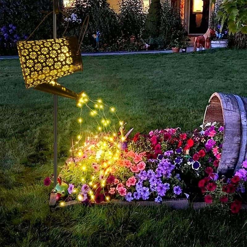 Mother's Day Solar Watering Can Lights – 90 LED Waterproof Decor