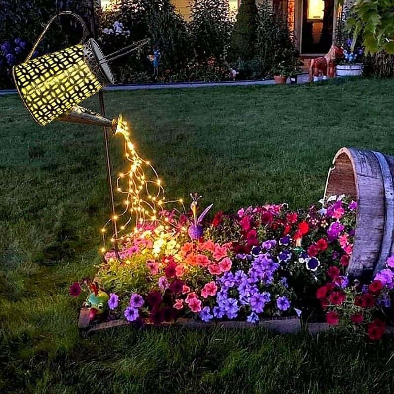 Mother's Day Solar Watering Can Light - Outdoor Garden Decor