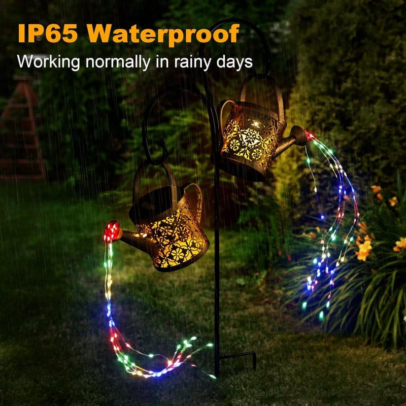 Outdoor Solar Watering Can Lights - Multi-Color, Waterproof