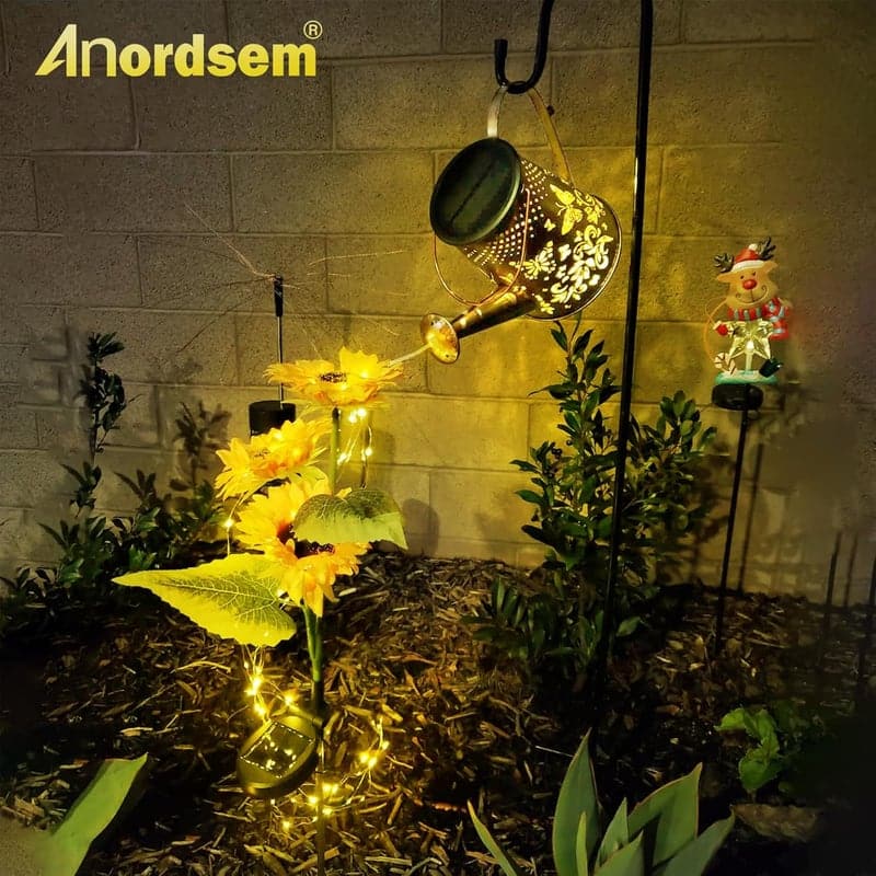 Butterfly Solar Watering Can Lantern: Outdoor Gifts for Women
