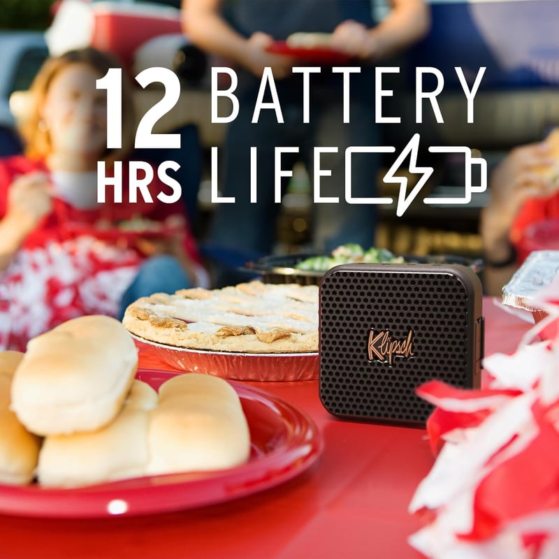 Portable IP67 Bluetooth Speaker, 12-Hour Playtime