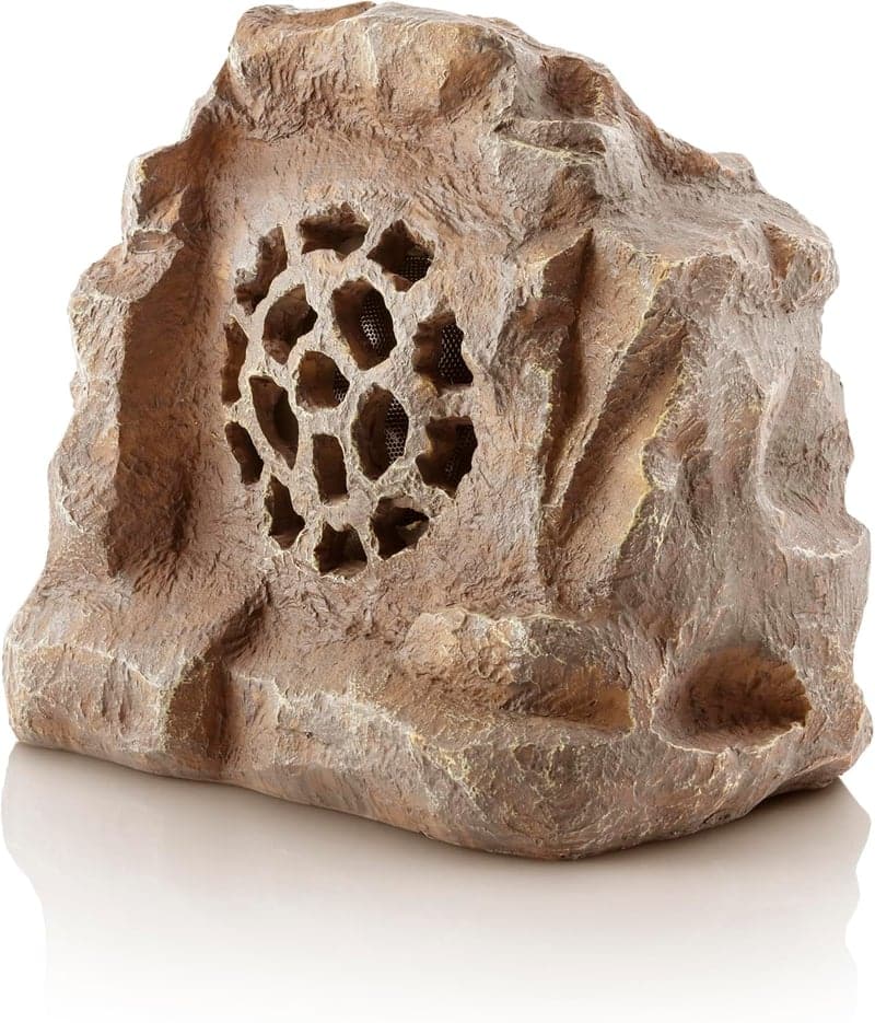 Bluetooth Solar Rock Speaker, 50ft Range, Weatherproof