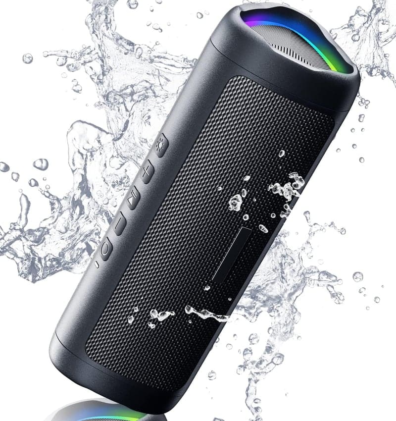 Birthday Gift Bluetooth Speaker, HD Sound, Waterproof, Black