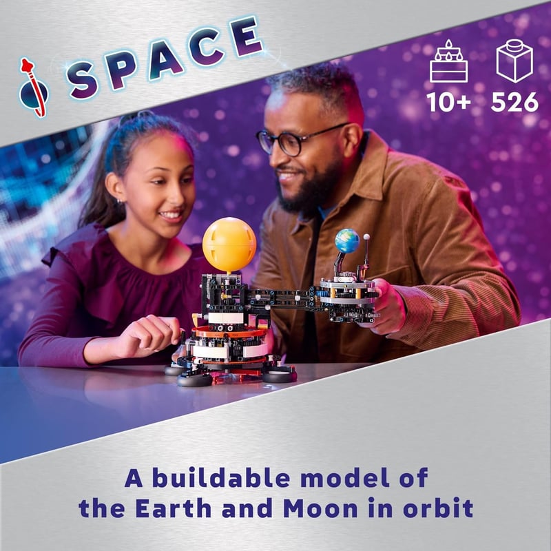 Outer Space LEGO Set: Earth & Moon Orbit Play, 42179