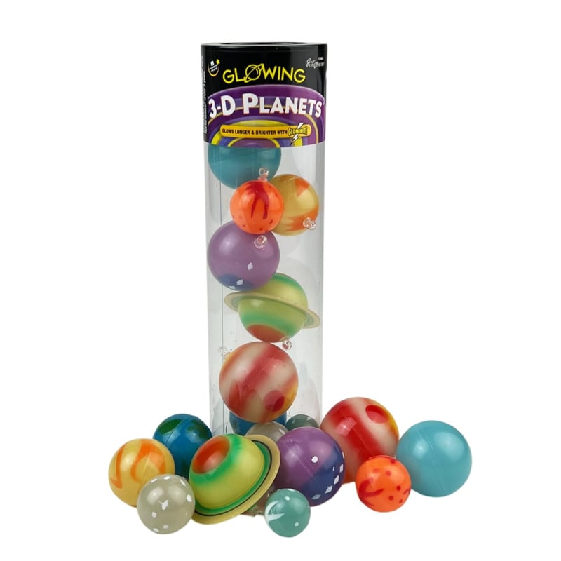 3D Glow-in-Dark Planets Set for Kids