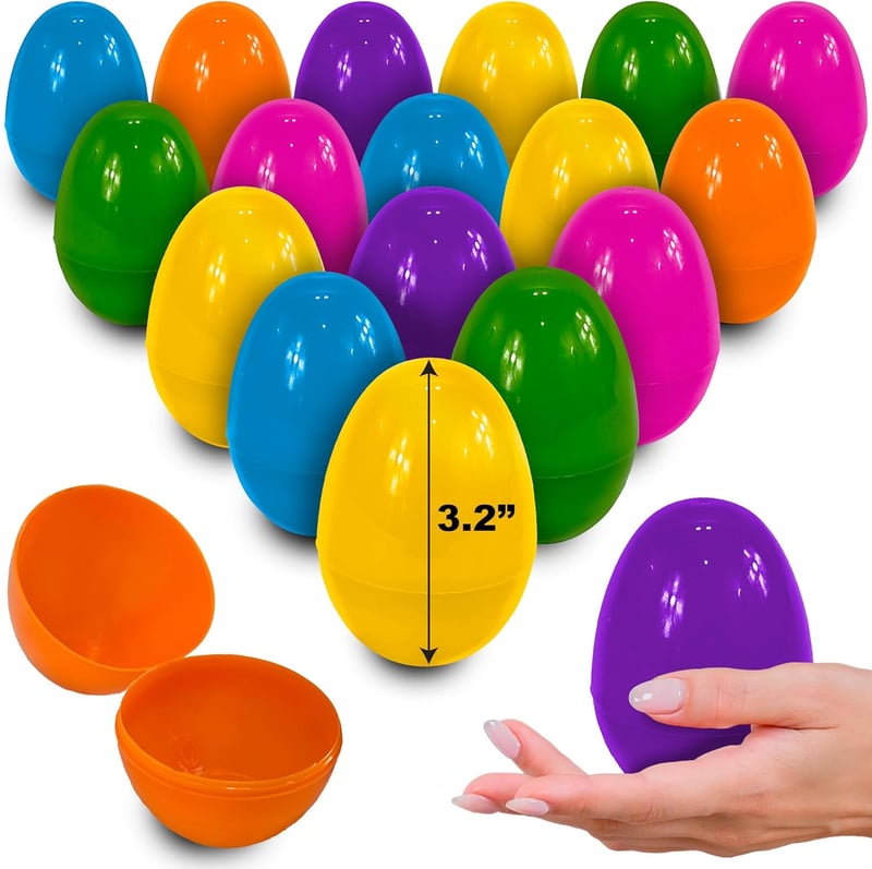 Easter Egg Hunt Multicolored Fillable Plastic Eggs