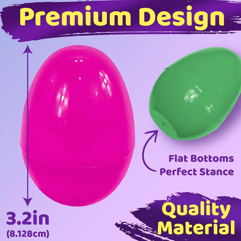 Easter Egg Hunt Multicolored Fillable Plastic Eggs