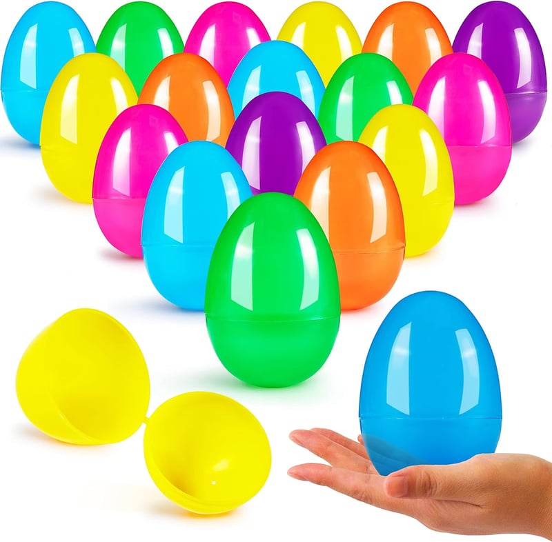 Easter Fillable Plastic Eggs, 36-Pack