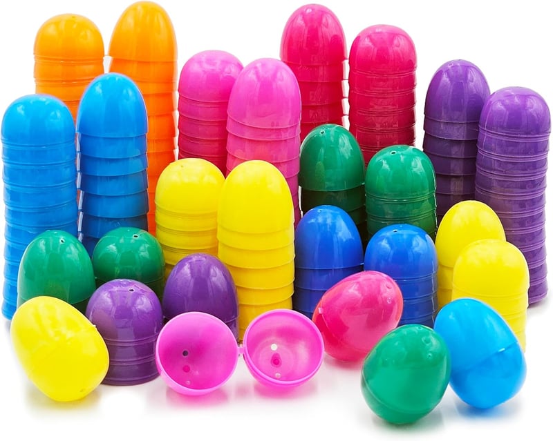 Easter Egg Hunt Fillable Bright Eggs 50-Pack