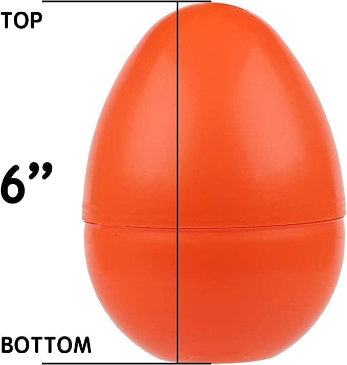 Easter Hunt Jumbo Fillable Eggs - 6 Inch Set