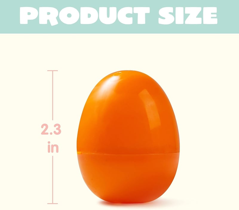 Easter Egg Hunt Fillable Plastic Eggs, 50-Piece Set