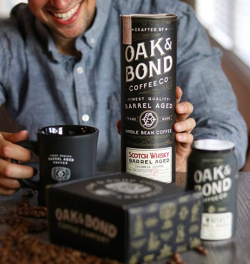 Whisky Barrel-Aged Colombian Coffee, Medium Roast, 10oz
