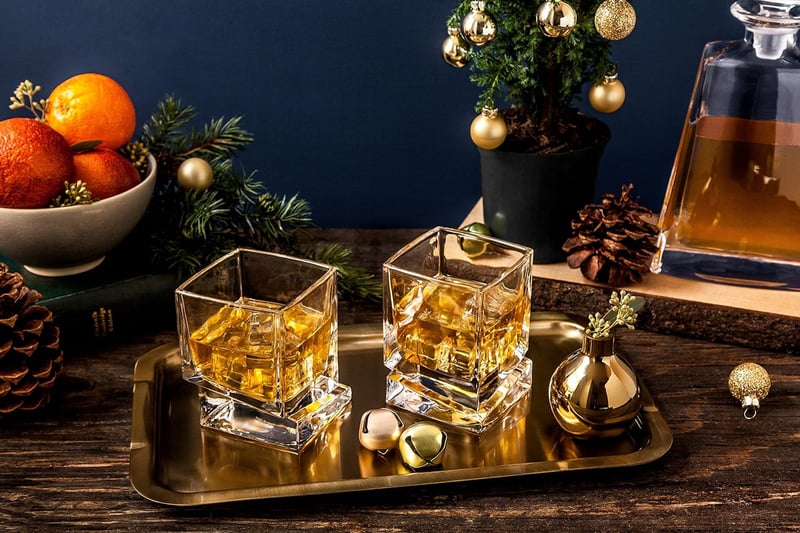 Scotch & Whiskey Glasses Set - 10 oz Ultra Clear, Pack of 2