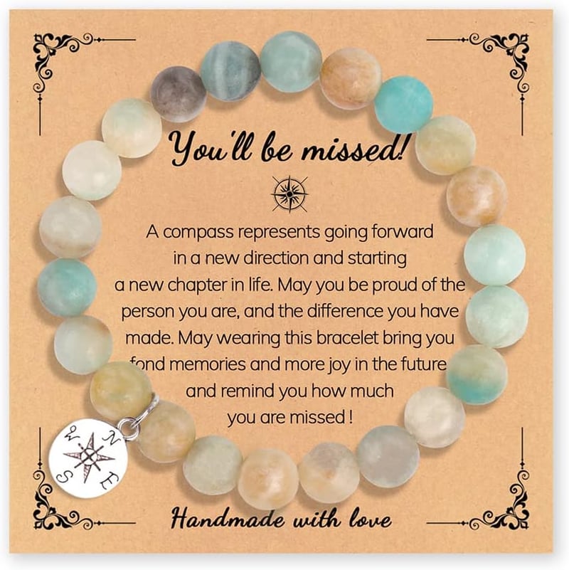Farewell Stone Bracelet for Colleagues