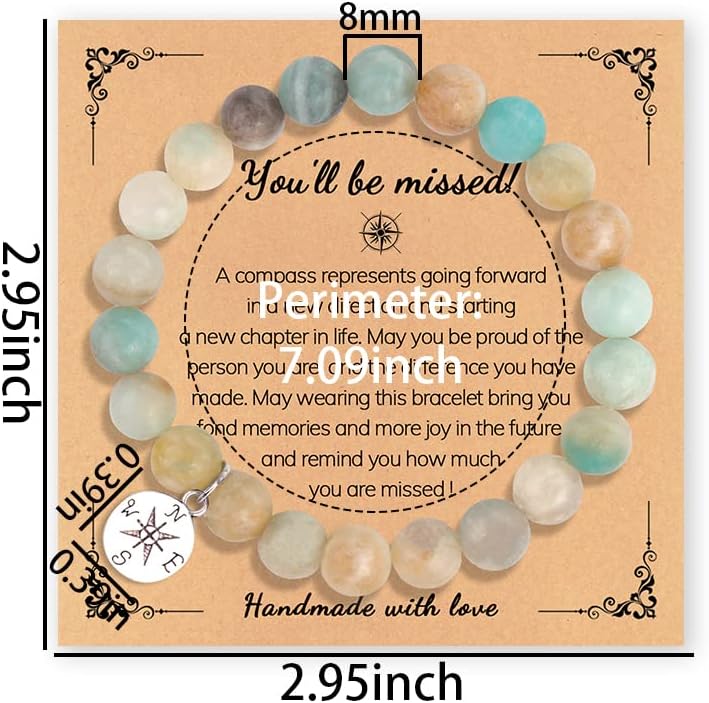 Farewell Stone Bracelet for Colleagues