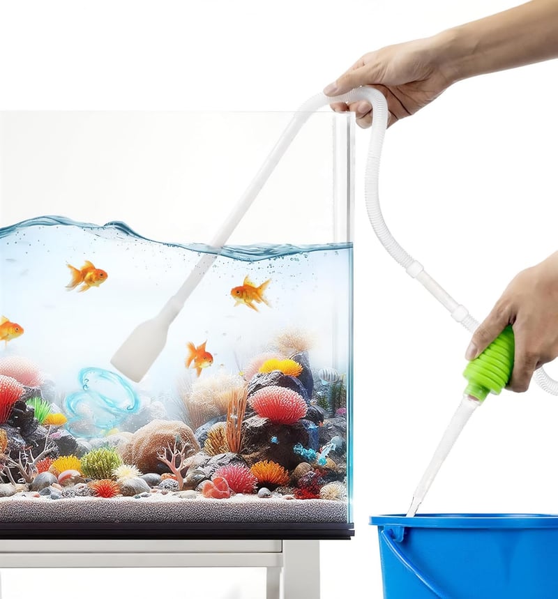 Aquarium Gravel Vacuum Cleaner – Hand Siphon Hose for Water Change