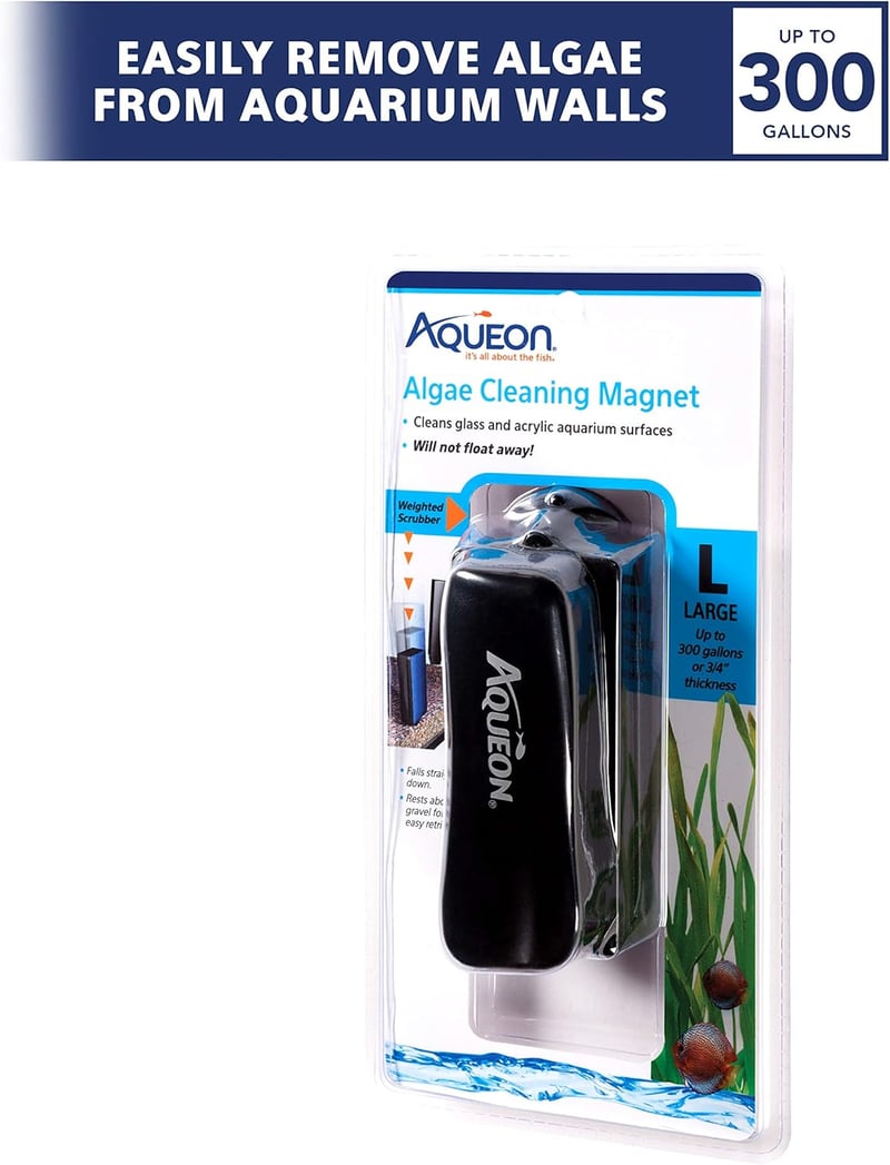 Algae Cleaning Magnet for Glass & Acrylic Aquariums, Large