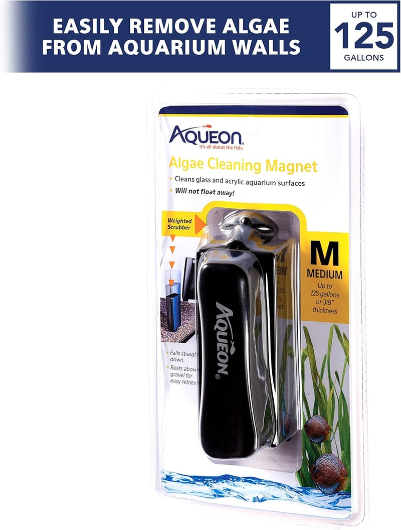 Algae Cleaning Magnet for Glass & Acrylic Tanks, Medium Size
