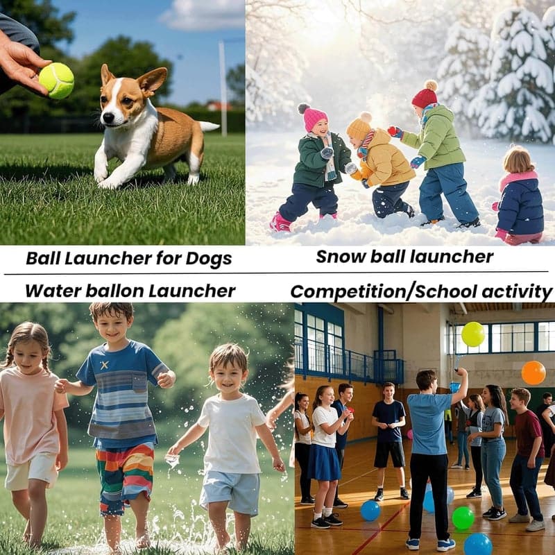 300-Yard Adjustable Water Balloon Launcher Kit for Adults