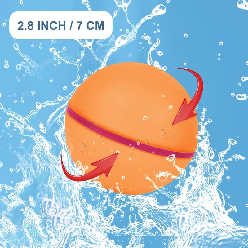 Summer Water Balloons for Kids, Refillable Silicone, 24PCS