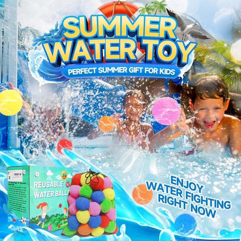 Reusable Water Balloons – Summer Pool & Backyard Toy Set