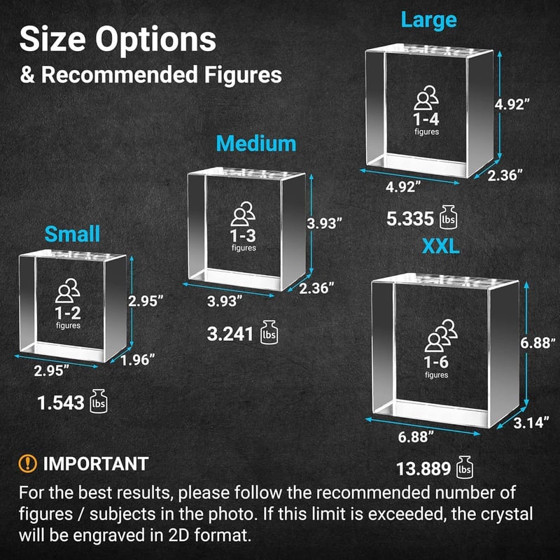 Mother's Day 3D Crystal Photo, Personalized Gift for Mom
