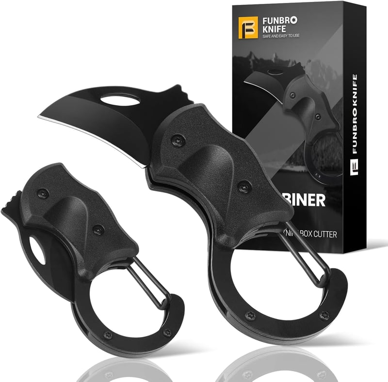 Stocking Stuffer Mini Pocket Knife for Men, EDC Keychain Cutter
