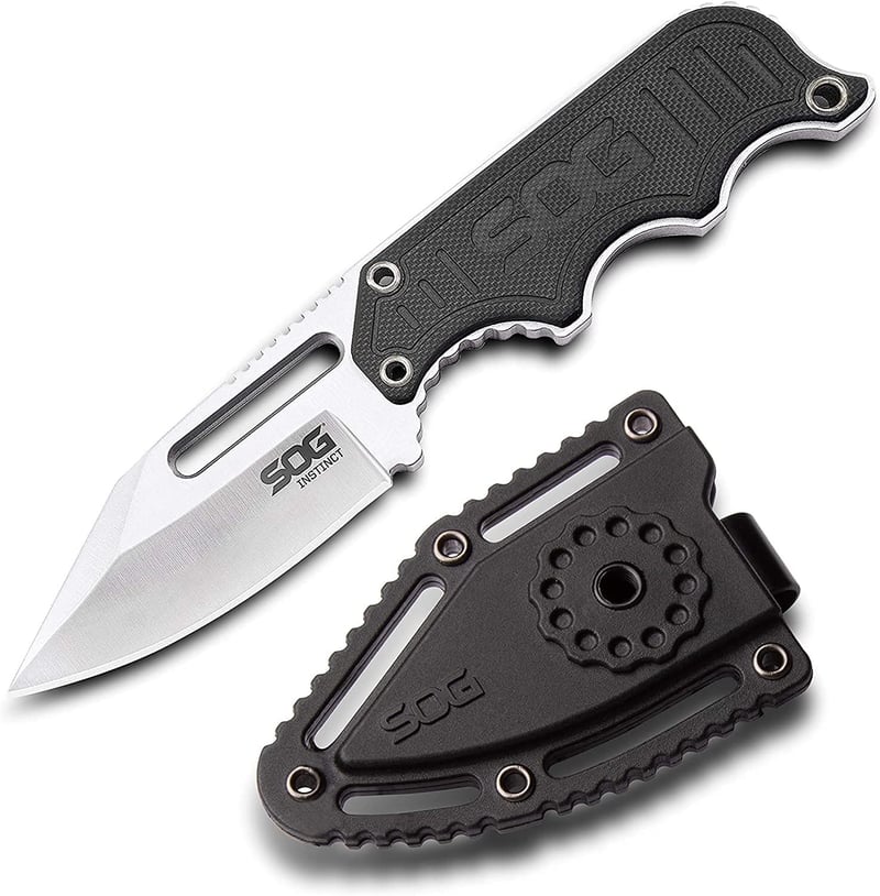 EDC Fixed Blade Knife with Sheath, 2.3